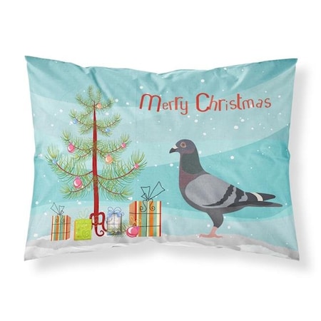 Carolines Treasures Carolines Treasures BB9318PILLOWCASE Racing Pigeon Christmas Fabric Standard Pillowcase BB9318PILLOWCASE